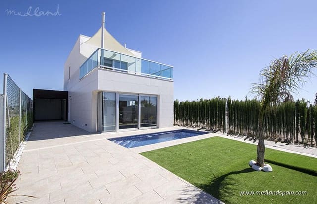 3 makuuhuone Huvila myytävänä paikassa Las Lomas de Rame - Bahía Bella, Los Alcázares mukana uima-altaan 
autotalli - 445 000 € (Ref: 8551424)