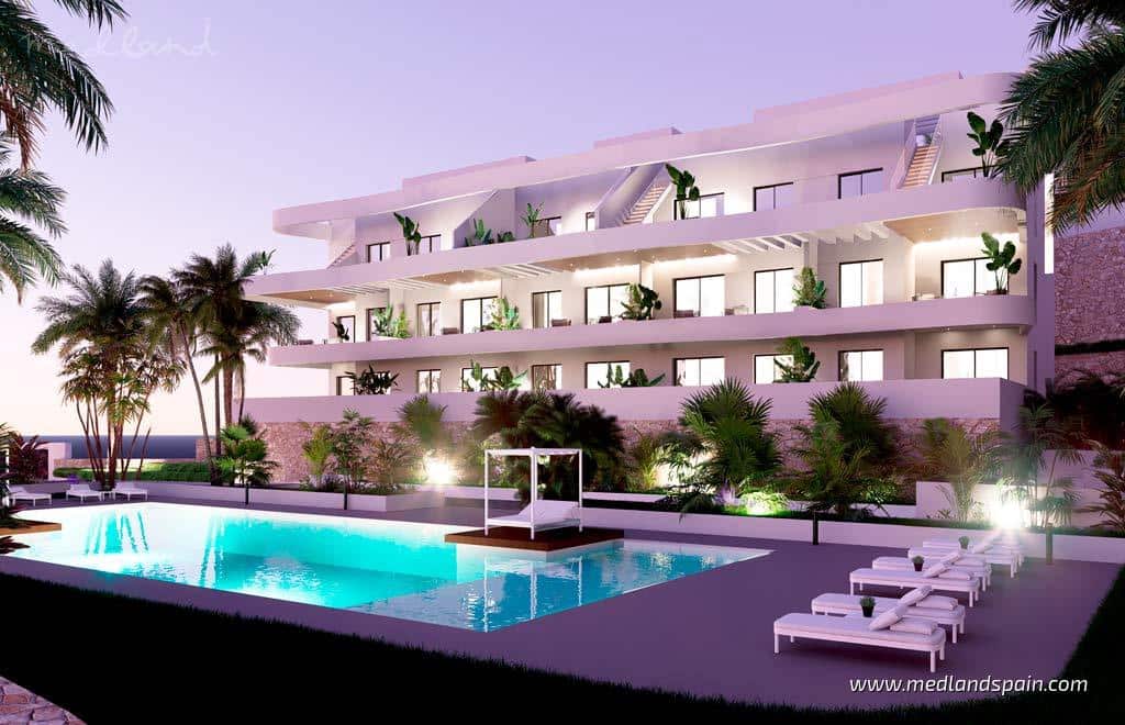 2 soveværelse Lejlighed til salg i Finestrat med swimmingpool garage - € 352.900 (Ref: 8568227)