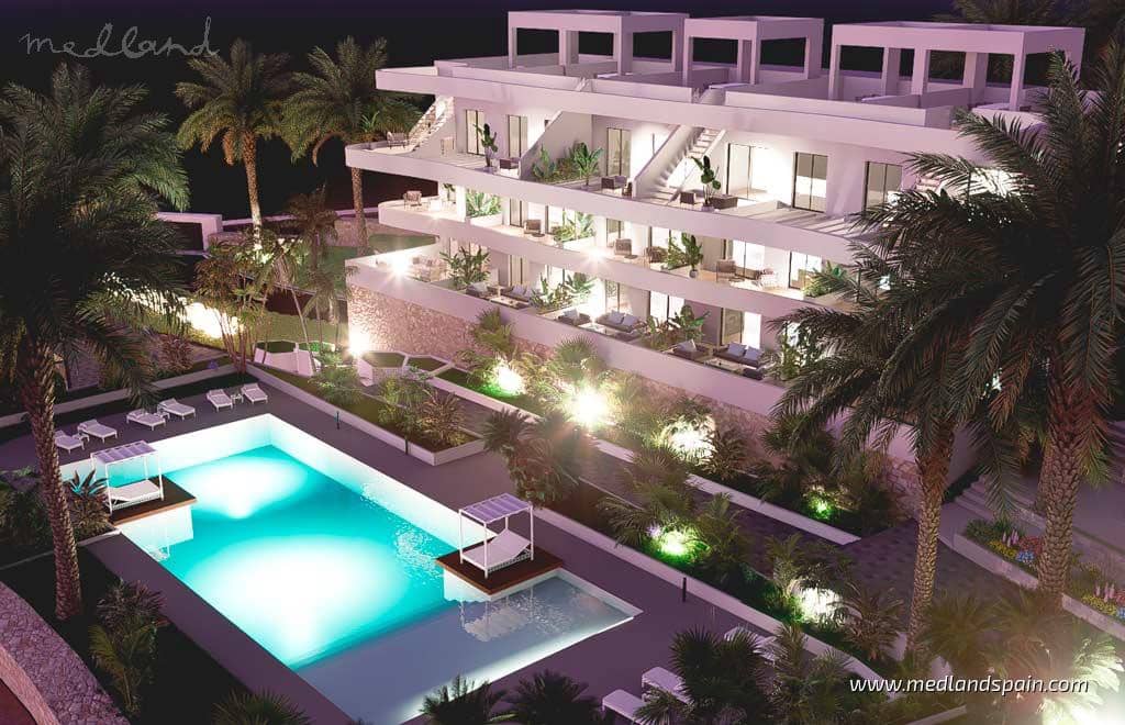 2 soveværelse Lejlighed til salg i Finestrat med swimmingpool garage - € 352.900 (Ref: 8568227)