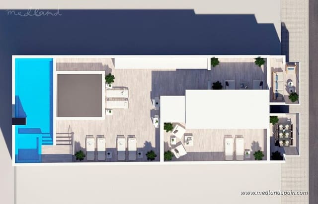 3 soveværelse Lejlighed til salg i Playa del Cura, Torrevieja med swimmingpool - € 309.000 (Ref: 8655018)
