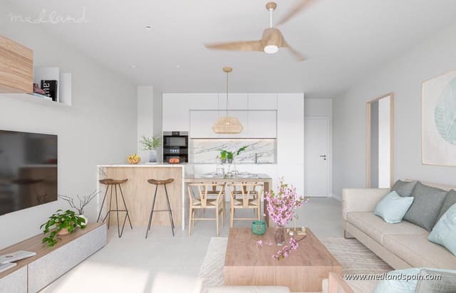 2 soveværelse Lejlighed til salg i Los Cuarteros, San Pedro del Pinatar med swimmingpool garage - € 455.000 (Ref: 8677912)