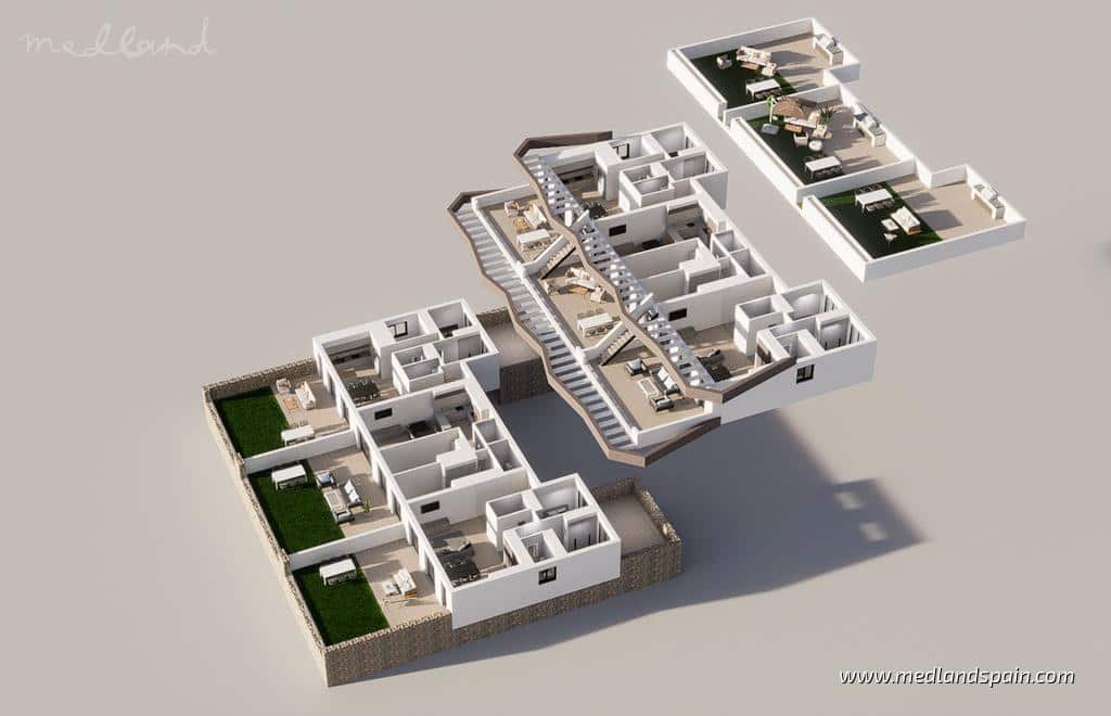 3 sovrum Lägenhet till salu i Finestrat med pool - 452 900 € (Ref: 8798680)