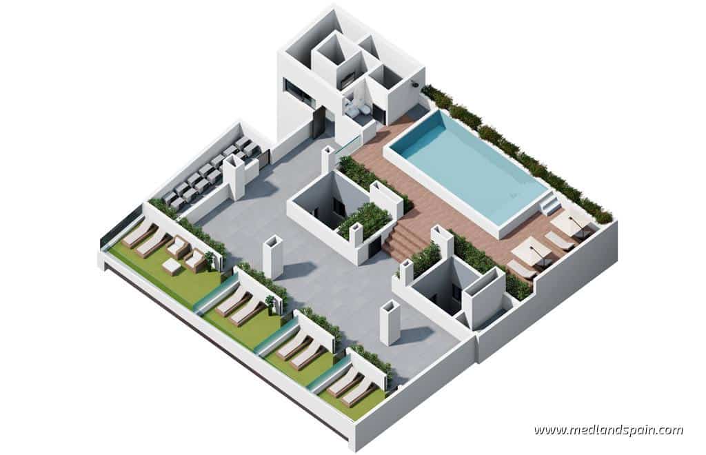 1 soverom Leilighet til salgs i Torrevieja med svømmebasseng - € 239 000 (Ref: 8812892)