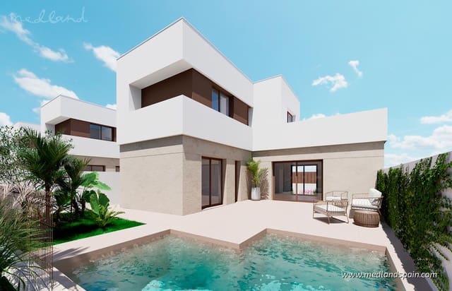 3 makuuhuone Huvila myytävänä paikassa Las Lomas de Rame - Bahía Bella, Los Alcázares mukana uima-altaan 
autotalli - 429 000 € (Ref: 8902593)