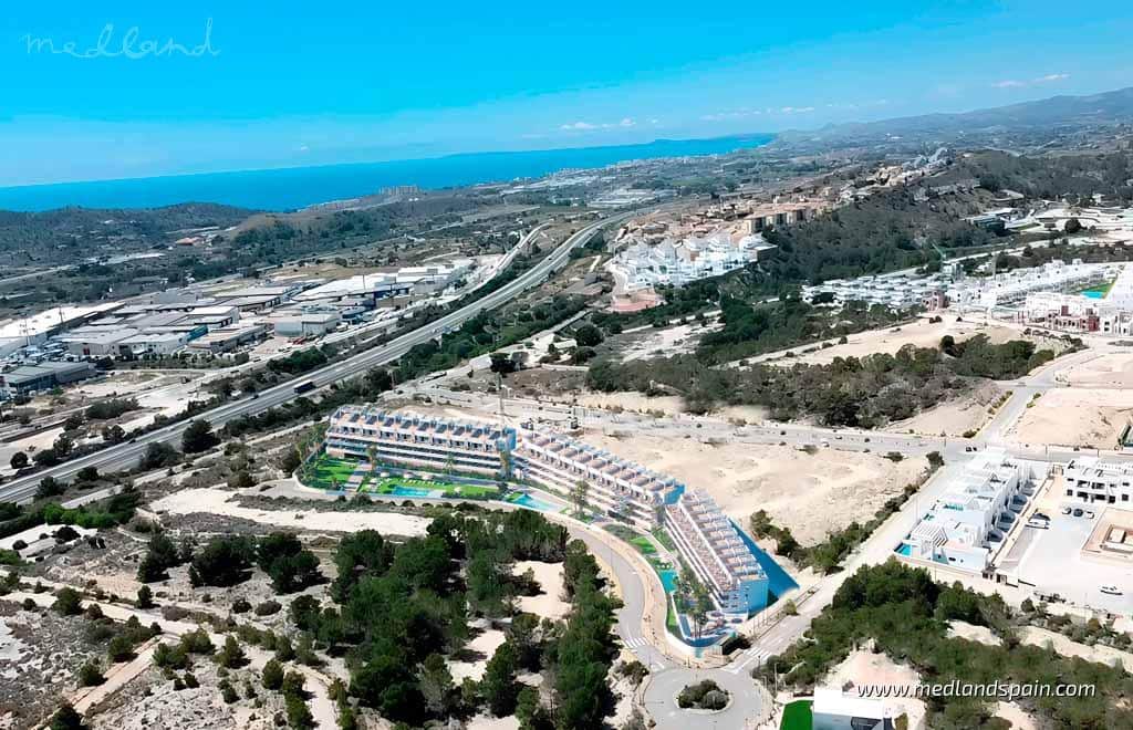 2 Zimmer Apartment zu verkaufen in Finestrat mit Pool Garage - 372.900 € (Ref: 9003284)