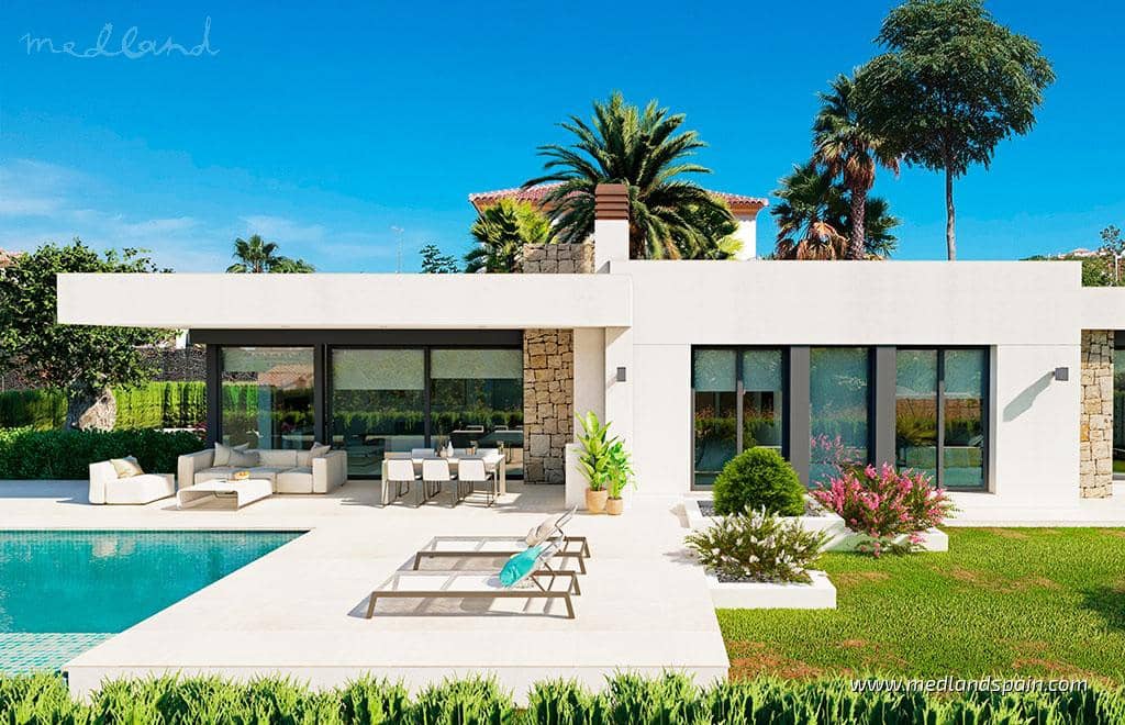 Chalet de 3 habitaciones en Calpe / Calp en venta con piscina garaje - 1.525.000 € (Ref: 9049007)