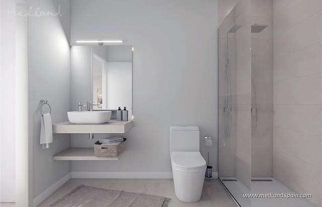 1 makuuhuone Huoneisto myytävänä paikassa Las Piscinas Naturales, Torrevieja mukana uima-altaan - 240 000 € (Ref: 9096098)