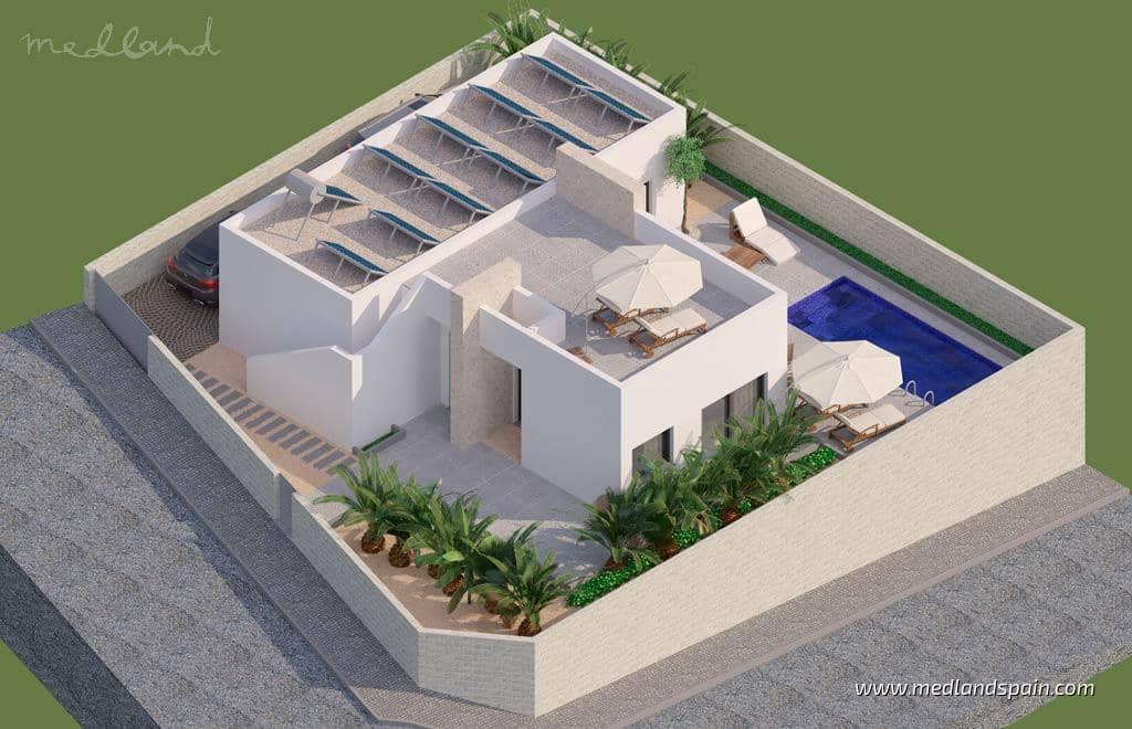 Chalet de 3 habitaciones en Benijófar en venta con piscina garaje - 566.000 € (Ref: 9188603)