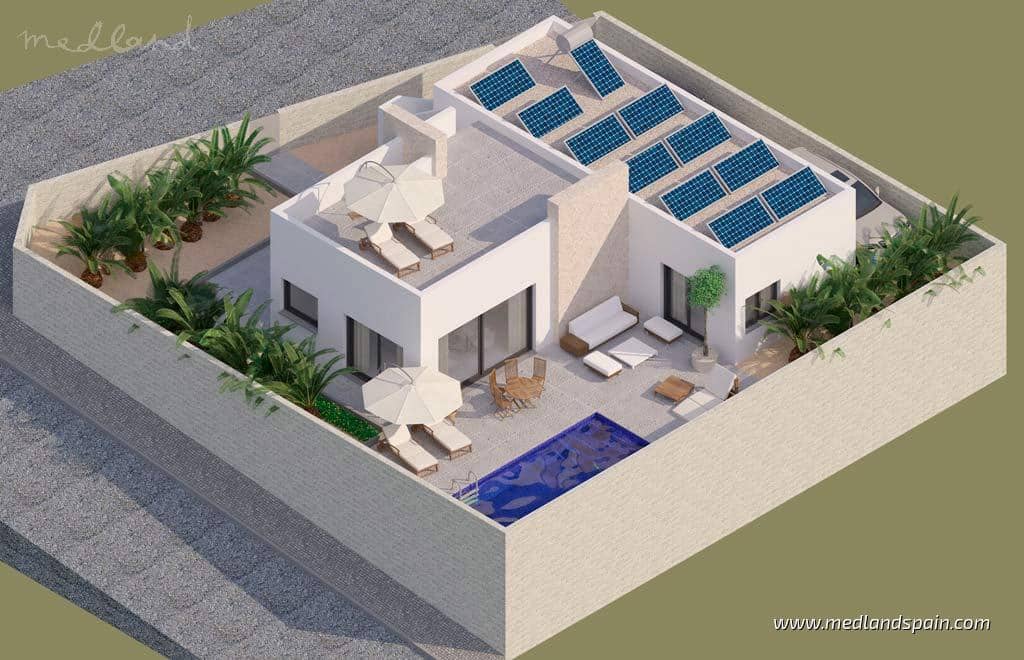 Chalet de 3 habitaciones en Benijófar en venta con piscina garaje - 566.000 € (Ref: 9188603)
