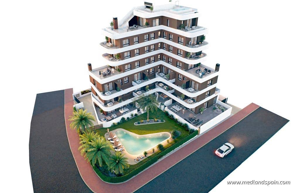 2 quarto Apartamento para venda em Guardamar del Segura com piscina garagem - 305 000 € (Ref: 9193677)
