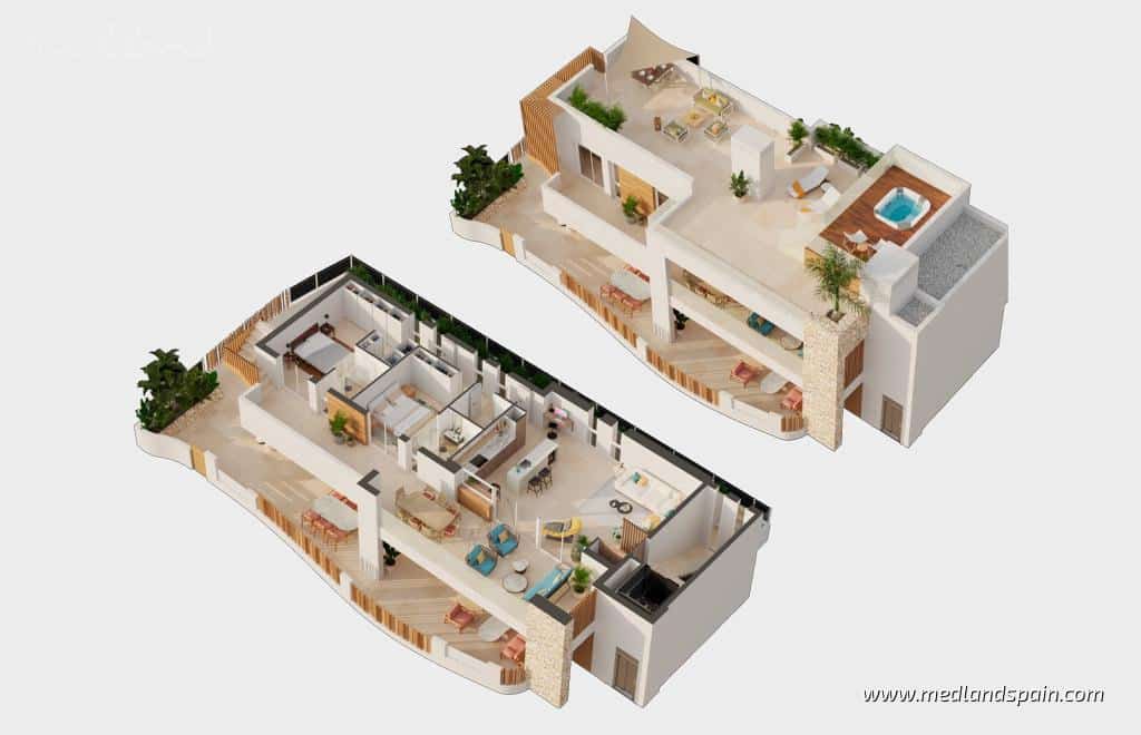 2 makuuhuone Huoneisto myytävänä paikassa San Juan de los Terreros mukana uima-altaan 
autotalli - 477 900 € (Ref: 9264310)