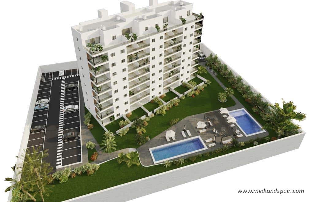 2 makuuhuone Huoneisto myytävänä paikassa La Villajoyosa / Vila Joiosa mukana uima-altaan 
autotalli - 550 000 € (Ref: 9295056)