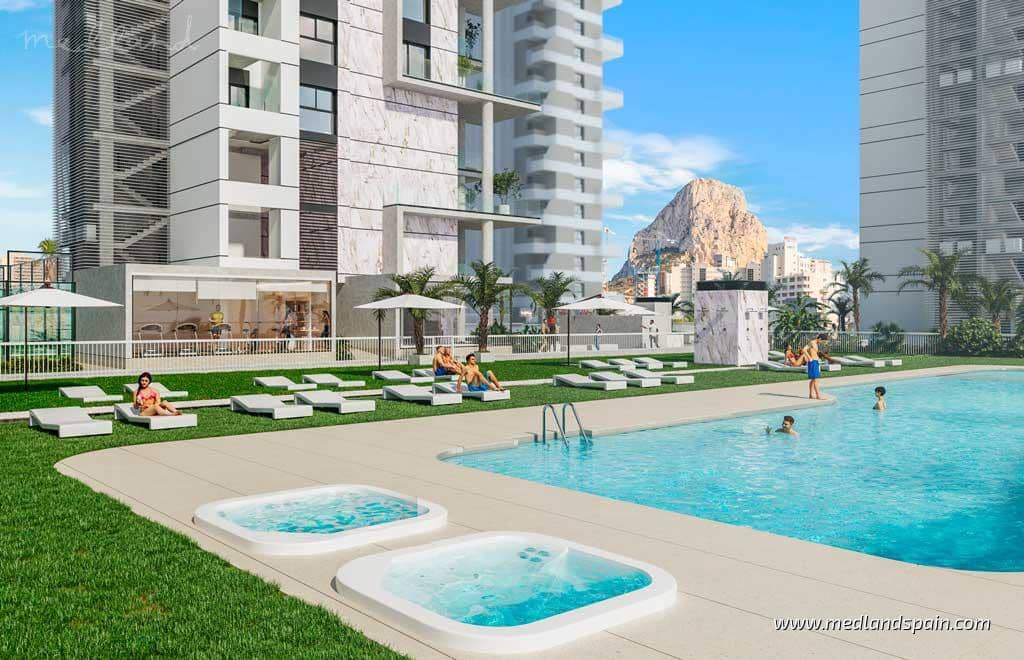 3 makuuhuone Huoneisto myytävänä paikassa Calpe / Calp mukana uima-altaan 
autotalli - 440 000 € (Ref: 9334782)