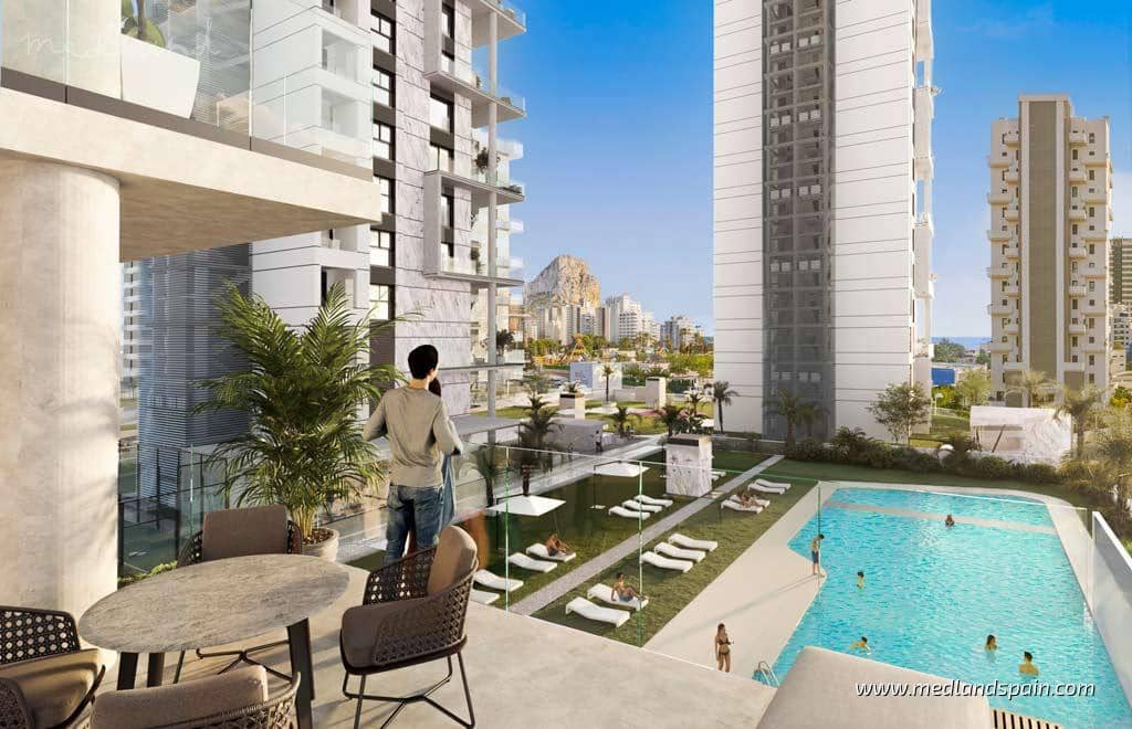 2 makuuhuone Huoneisto myytävänä paikassa Calpe / Calp mukana uima-altaan 
autotalli - 390 000 € (Ref: 9334783)