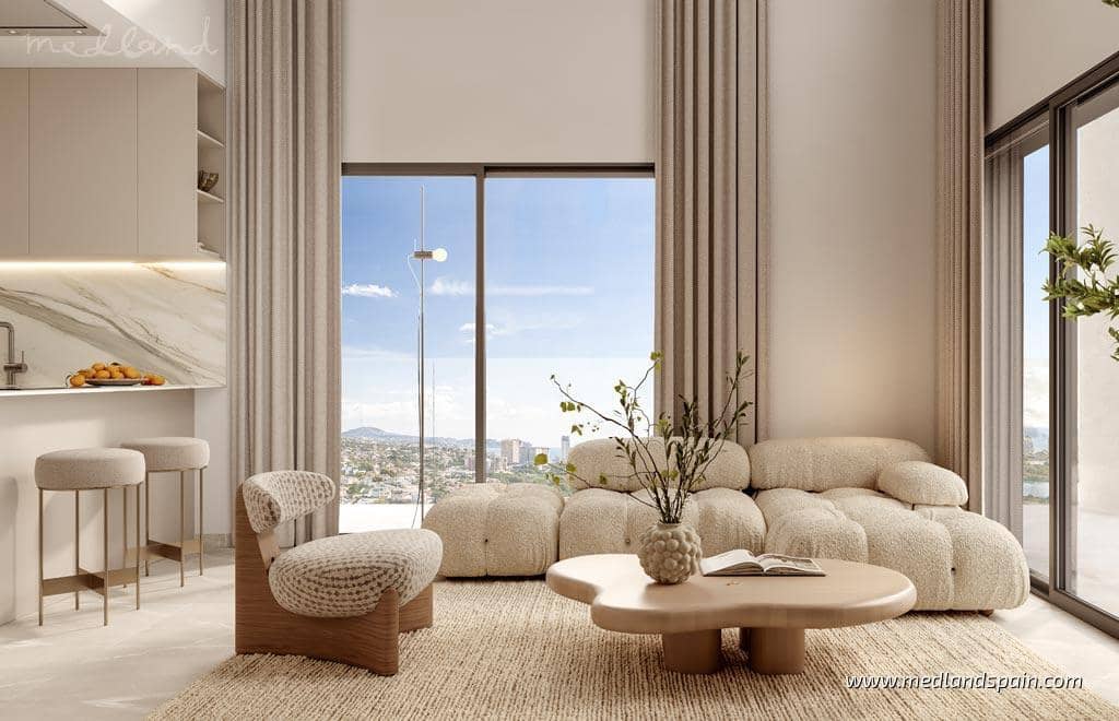 2 makuuhuone Huoneisto myytävänä paikassa Calpe / Calp mukana uima-altaan 
autotalli - 390 000 € (Ref: 9334783)