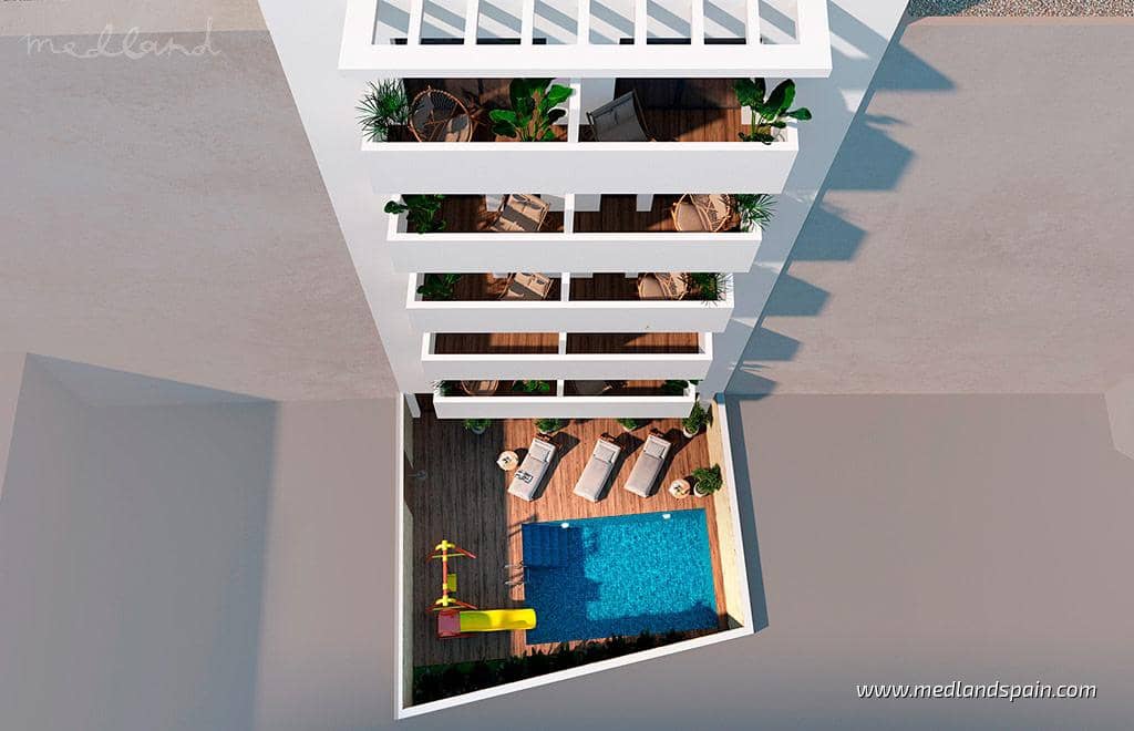 2 Zimmer Apartment zu verkaufen in Torrevieja mit Pool - 395.500 € (Ref: 9371920)
