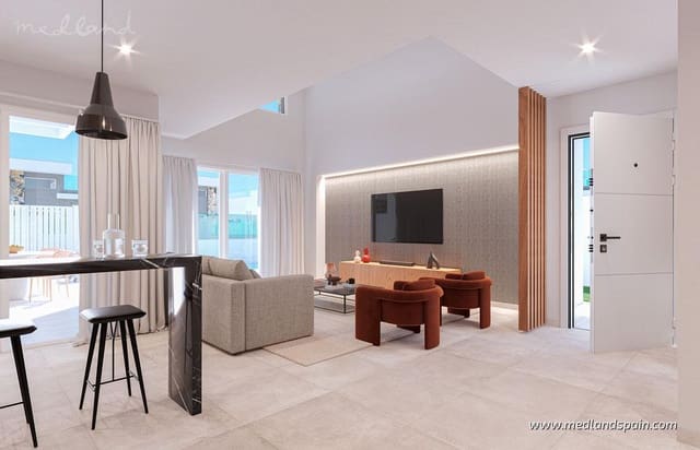 3 makuuhuone Huvila myytävänä paikassa Las Lomas de Rame - Bahía Bella, Los Alcázares mukana uima-altaan 
autotalli - 392 000 € (Ref: 9385334)