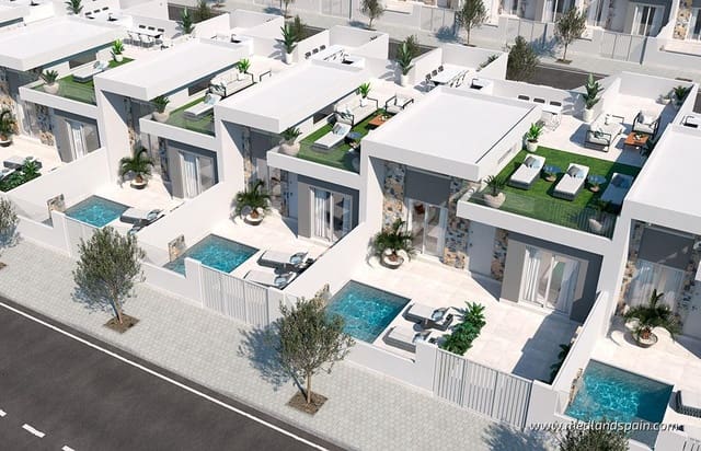 3 makuuhuone Huvila myytävänä paikassa Las Lomas de Rame - Bahía Bella, Los Alcázares mukana uima-altaan 
autotalli - 392 000 € (Ref: 9385334)