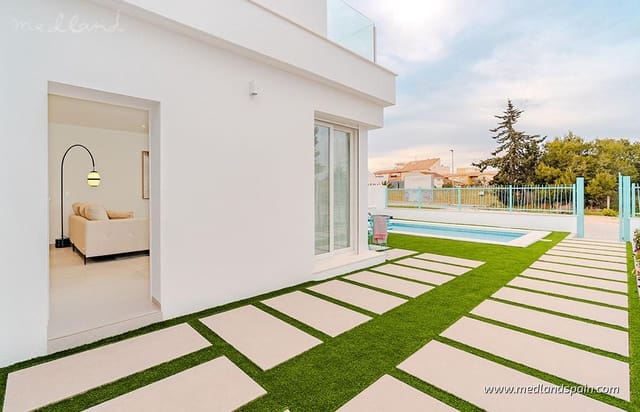 3 chambre Maison de Ville à vendre à Las Lomas de Rame - Bahía Bella, Los Alcázares avec piscine garage - 467 000 € (Ref: 9390423)