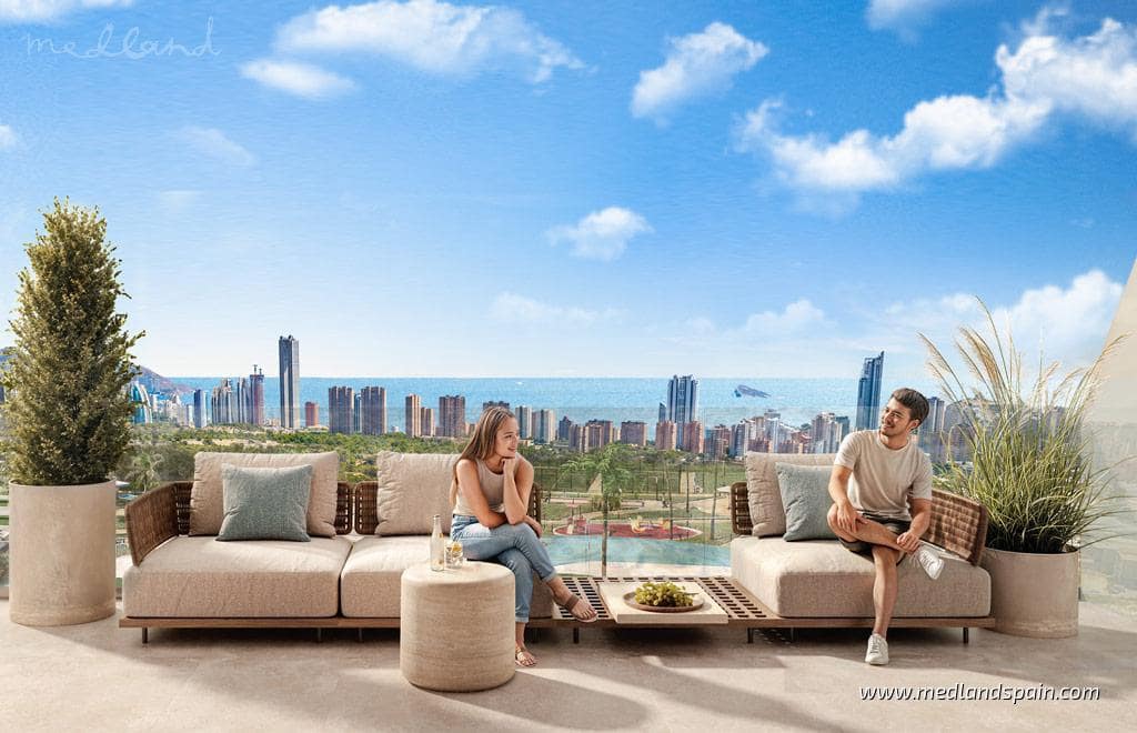 3 slaapkamer Appartement te koop in Finestrat met zwembad garage - € 475.000 (Ref: 9508640)
