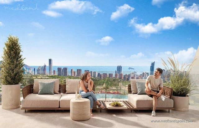 3 sypialnia Apartament na sprzedaż w Finestrat z basenem garażem - 475 000 € (Ref: 9508640)