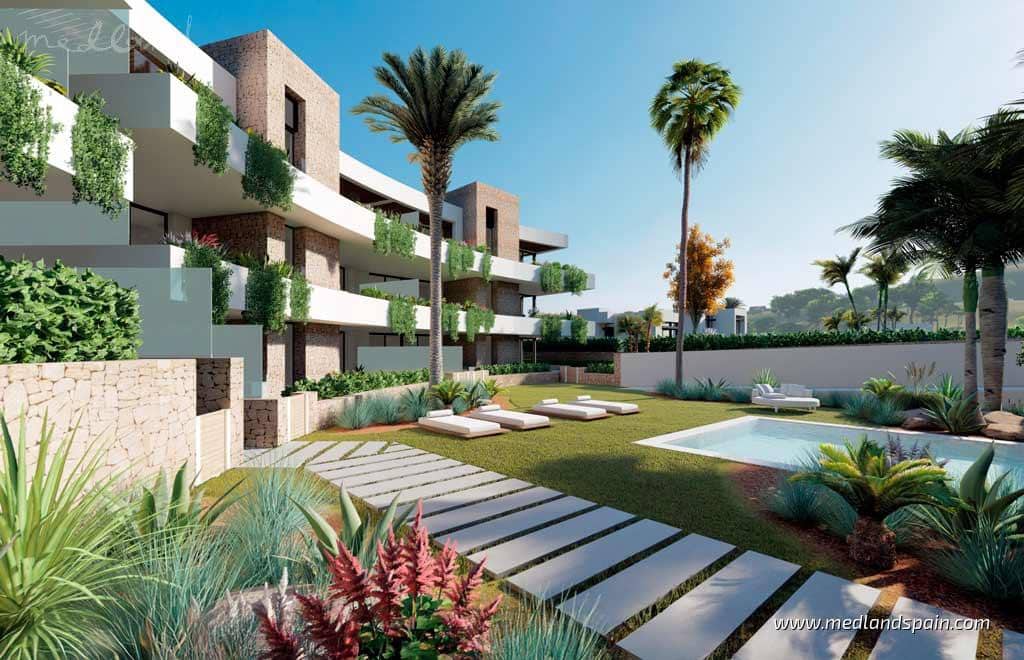 2 soveværelse Lejlighed til salg i La Manga Club med swimmingpool garage - € 580.000 (Ref: 9508648)