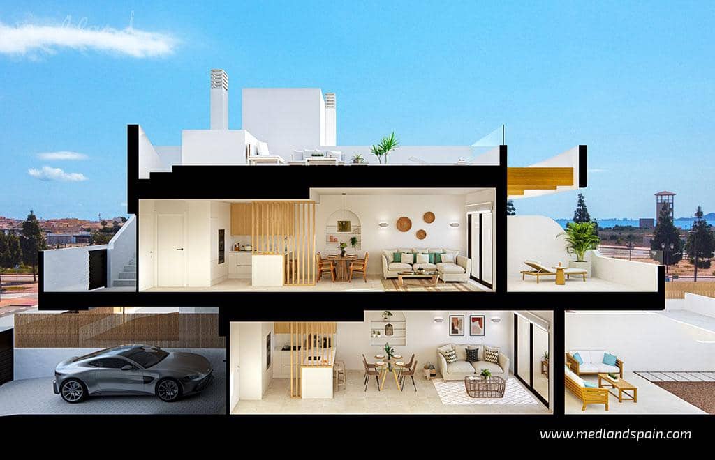 3 quarto Apartamento para venda em Los Alcazares com piscina garagem - 339 900 € (Ref: 9524173)