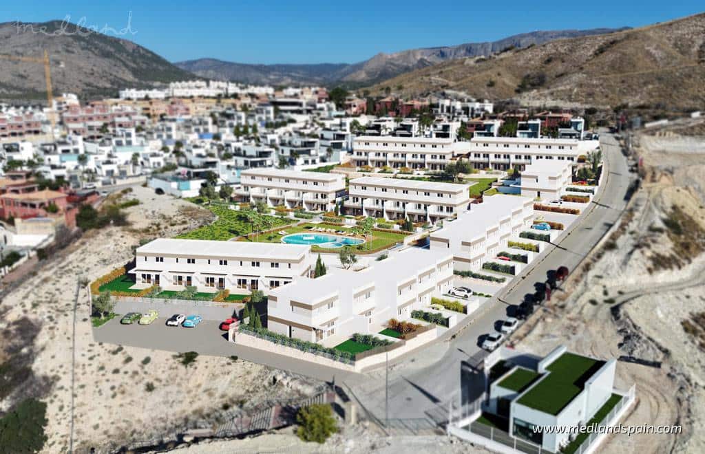 3 quarto Casa em Banda para venda em Finestrat com piscina garagem - 455 000 € (Ref: 9535662)