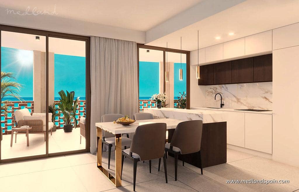 3 sypialnia Apartament na sprzedaż w La Villajoyosa / Vila Joiosa z basenem garażem - 500 000 € (Ref: 9555326)