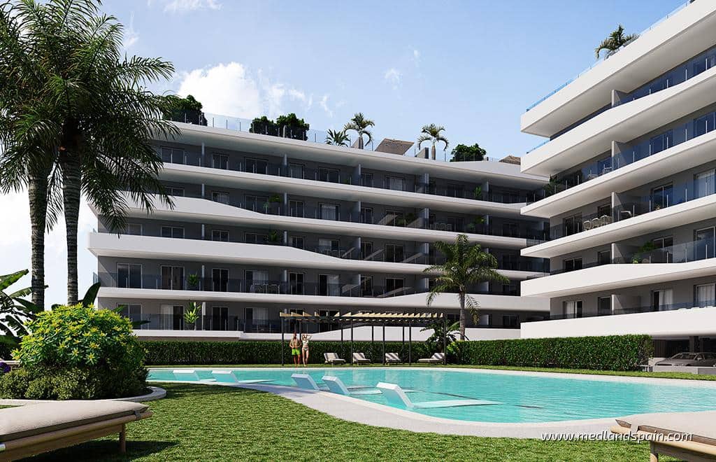 3 sypialnia Apartament na sprzedaż w Santa Pola z basenem garażem - 375 000 € (Ref: 9811509)