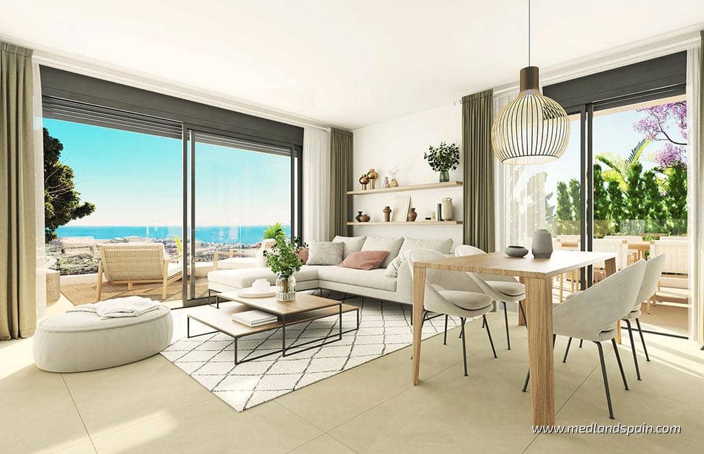 3 sypialnia Apartament na sprzedaż w Mijas Costa z basenem garażem - 690 000 € (Ref: 9907036)