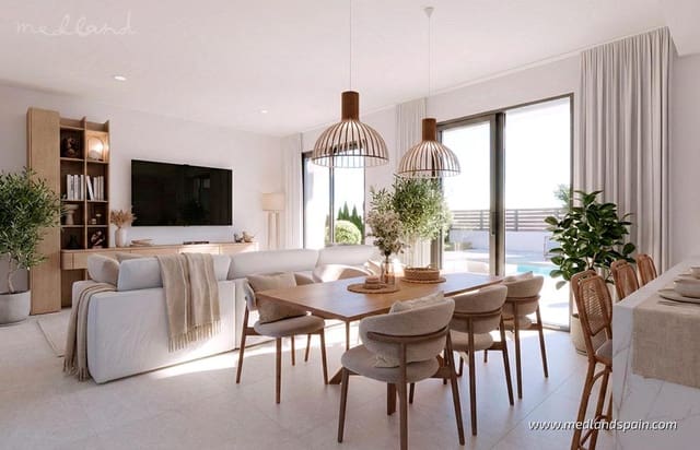 3 makuuhuone Huvila myytävänä paikassa Hacienda del Alamo, Fuente Alamo de Murcia mukana uima-altaan 
autotalli - 374 900 € (Ref: 9907038)