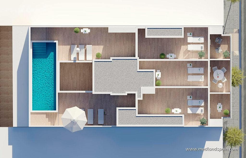 3 makuuhuone Huoneisto myytävänä paikassa Torrevieja mukana uima-altaan - 286 000 € (Ref: 9915510)
