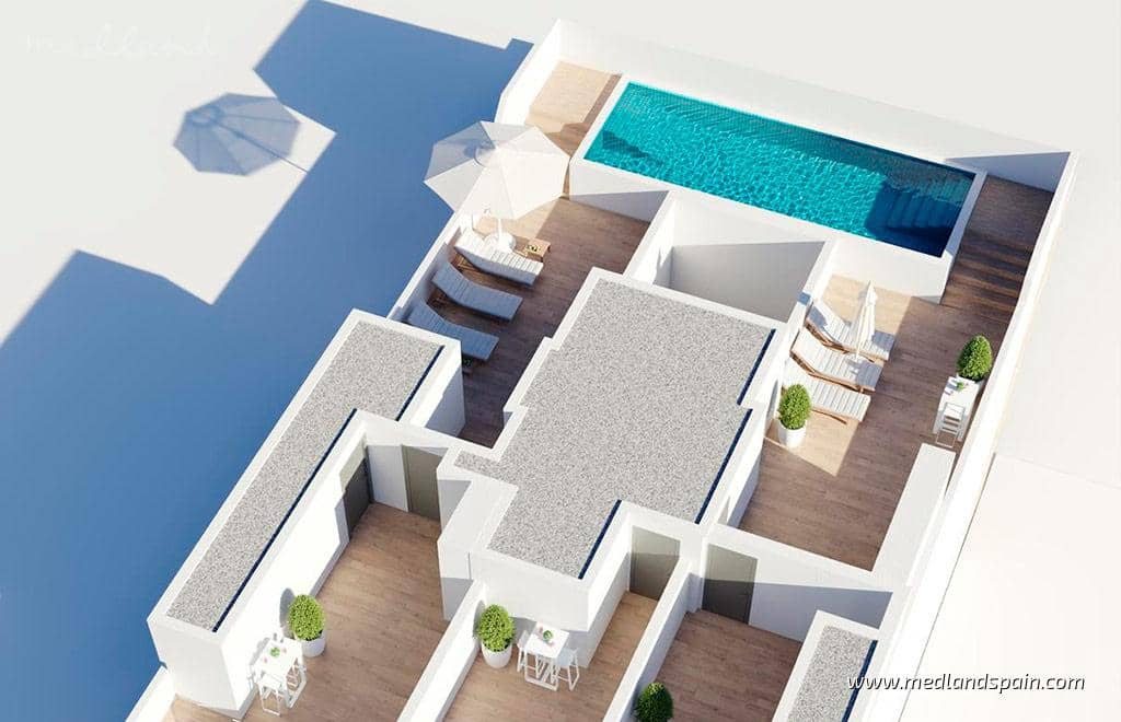 3 makuuhuone Huoneisto myytävänä paikassa Torrevieja mukana uima-altaan - 286 000 € (Ref: 9915510)