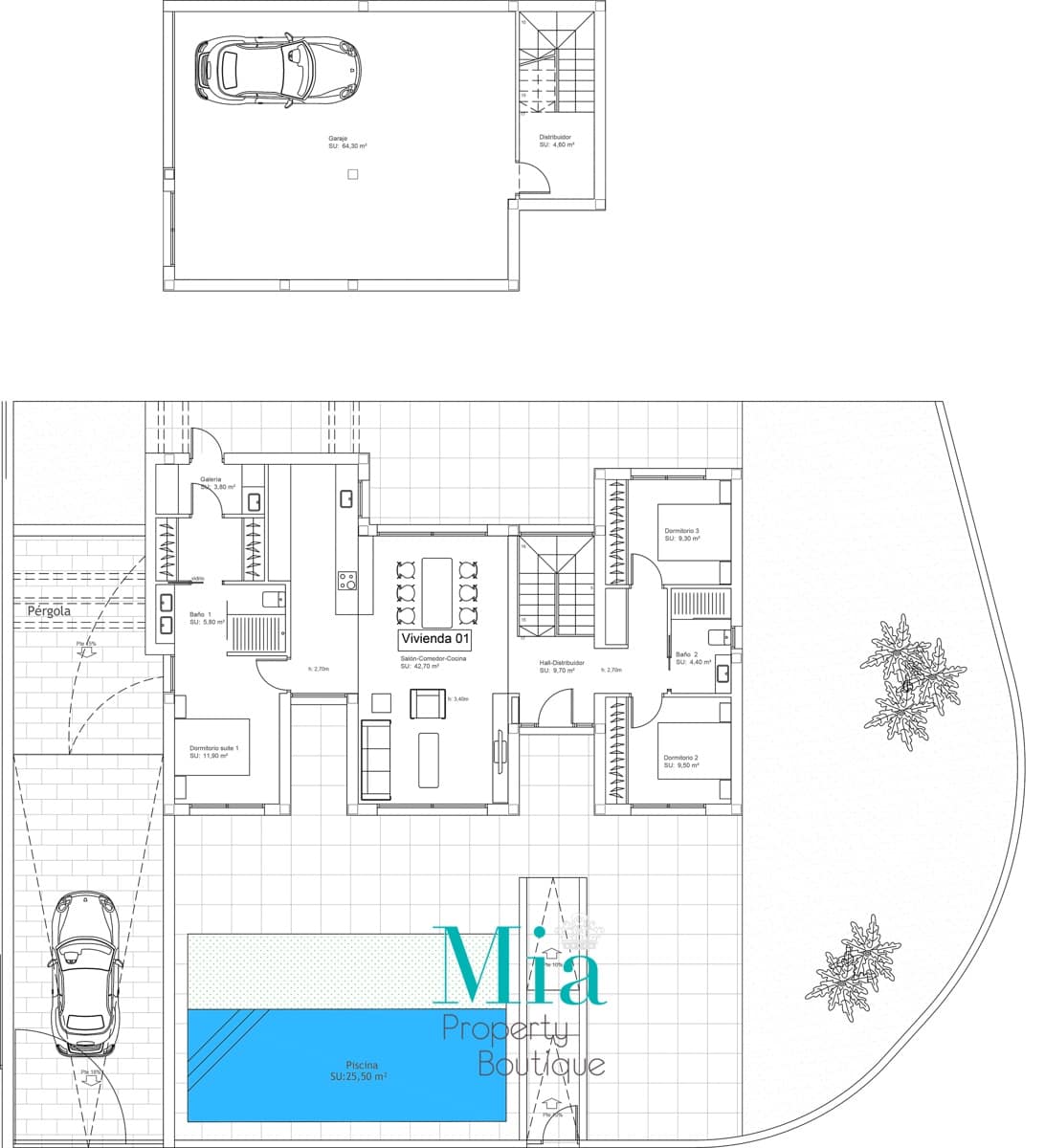 3 soverom Villa til salgs i Coveta Fuma med svømmebasseng - € 859 000 (Ref: 7993391)