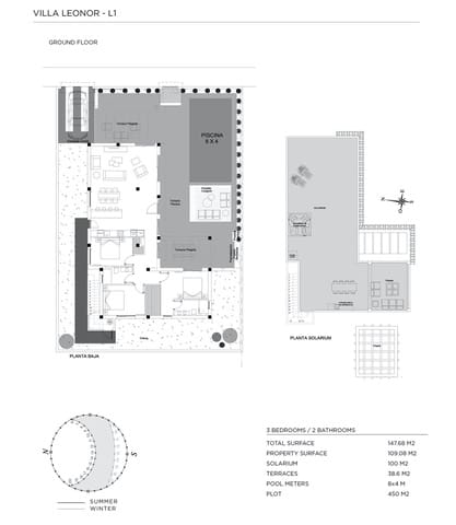 Chalet de 3 habitaciones en Ciudad Quesada, Rojales en venta con piscina garaje - 597.000 € (Ref: 7993414)