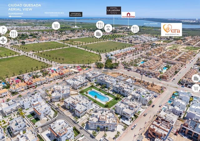2 soveværelse Penthouse til salg i Ciudad Quesada, Rojales med swimmingpool garage - € 317.000 (Ref: 7993416)