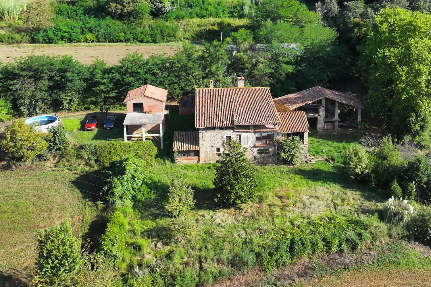 7 chambre Finca/Maison de Campagne à vendre à Santa Pau avec piscine garage - 450 000 € (Ref: 6098502)
