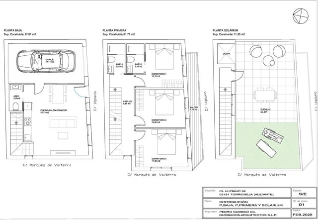 3 soveværelse Villa til salg i Las Piscinas Naturales, Torrevieja med garage - € 335.000 (Ref: 9246088)