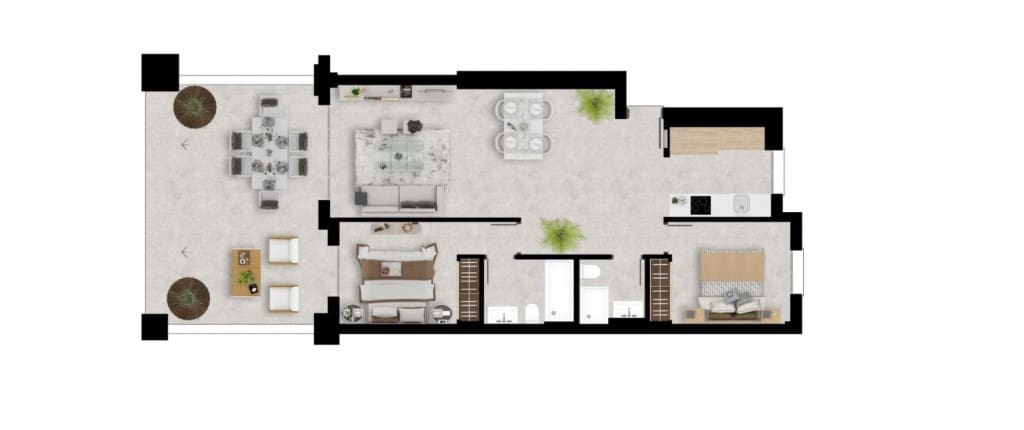 2 chambre Appartement à vendre à Manilva avec piscine garage - 390 000 € (Ref: 10009888)