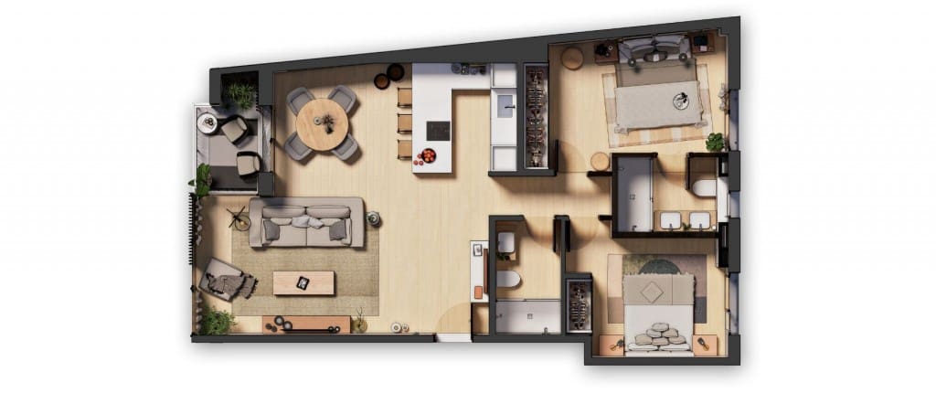 2 slaapkamer Appartement te koop in Palma de Mallorca met garage - € 765.000 (Ref: 10009889)