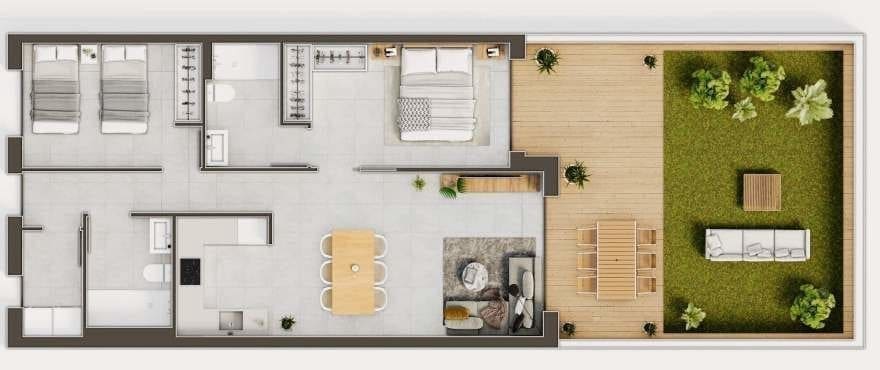 2 soverom Leilighet til salgs i Gran Alacant med svømmebasseng garasje - € 300 000 (Ref: 7274414)