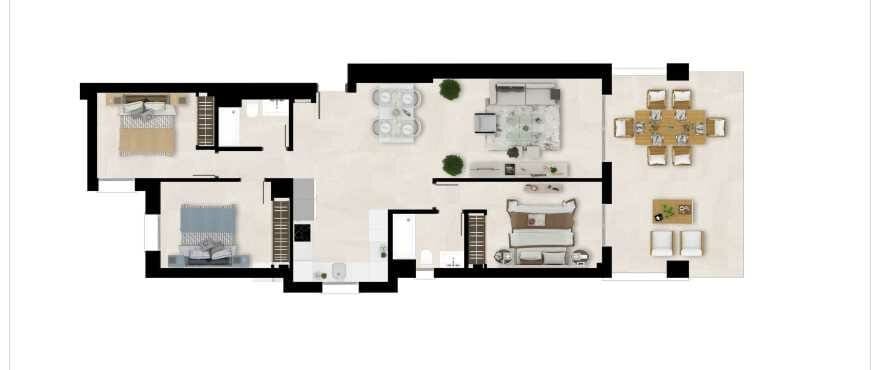 2 makuuhuone Huoneisto myytävänä paikassa Estepona mukana uima-altaan 
autotalli - 300 000 € (Ref: 7441845)