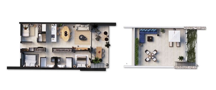 3 sypialnia Apartament na sprzedaż w Puerto de Andratx z basenem - 740 000 € (Ref: 8477441)