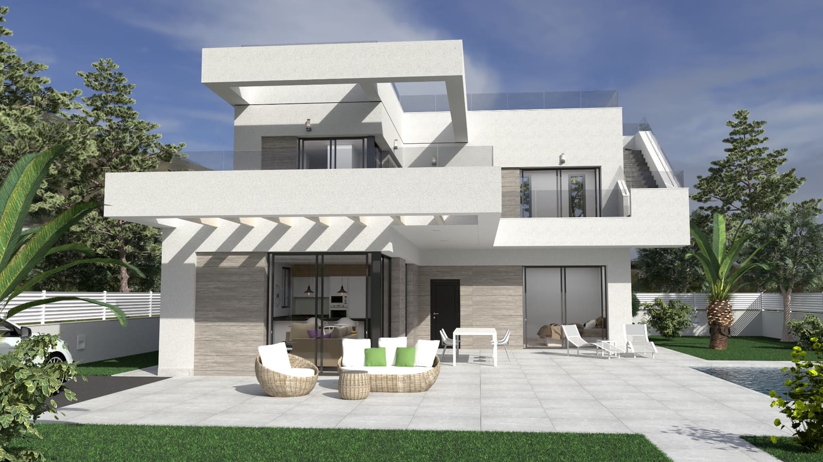 3 Zimmer Villa zu verkaufen in La Marina mit Pool - 599.000 € (Ref: 8782014)