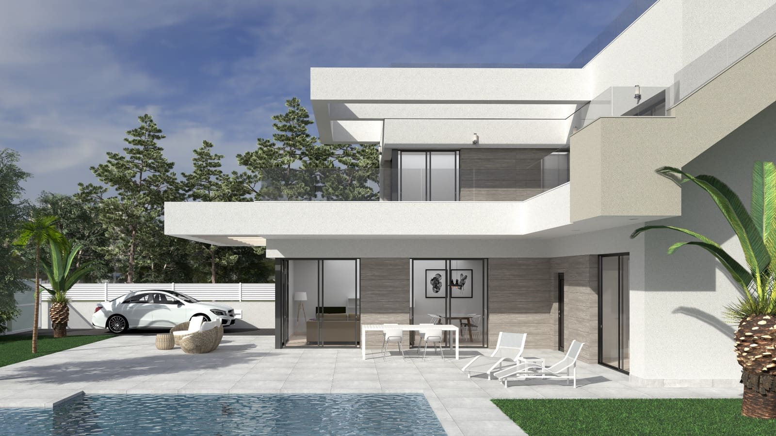 3 Zimmer Villa zu verkaufen in La Marina mit Pool - 599.000 € (Ref: 8782014)