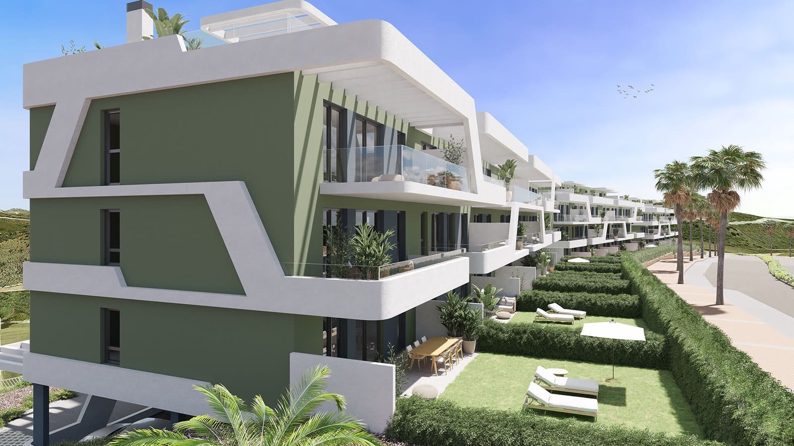 2 soveværelse Lejlighed til salg i Mijas Costa med swimmingpool garage - € 395.000 (Ref: 9012139)