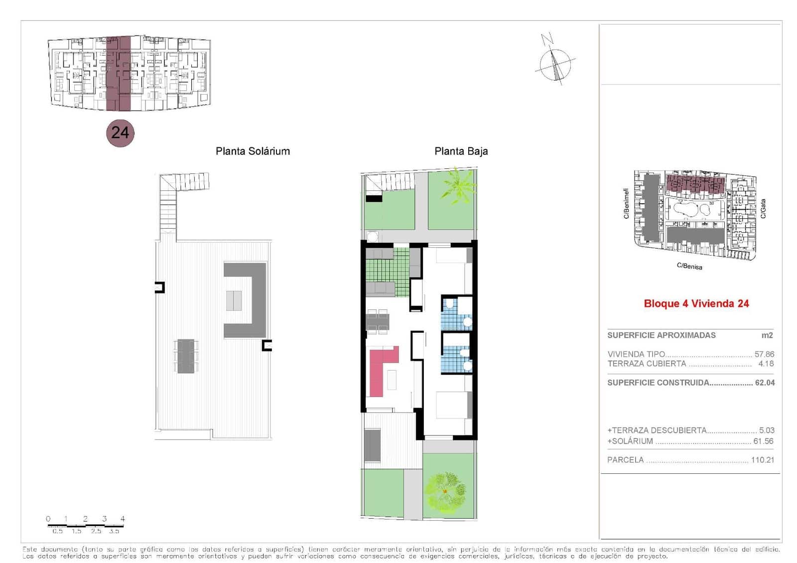 2 quarto Moradia Geminada para venda em El Vergel / Verger com piscina garagem - 275 000 € (Ref: 10048707)