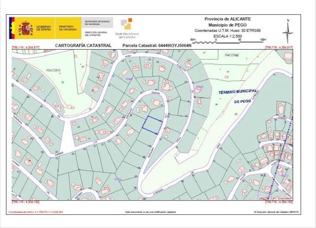 Grond te koop in Devessa - Monte Pego, Dénia - € 129.500 (Ref: 5911567)