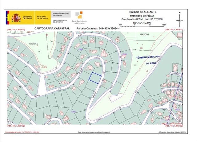 Mark till salu i Devessa - Monte Pego, Dénia - 129 500 € (Ref: 5911567)
